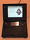 WebBoy running on the IBM PC110 palmtop computer