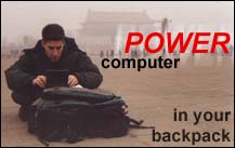 Computer Power in your backpack