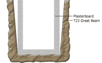 reproduction oak beam cross section